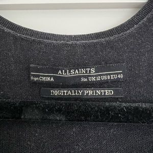All Saints silk and wool dress